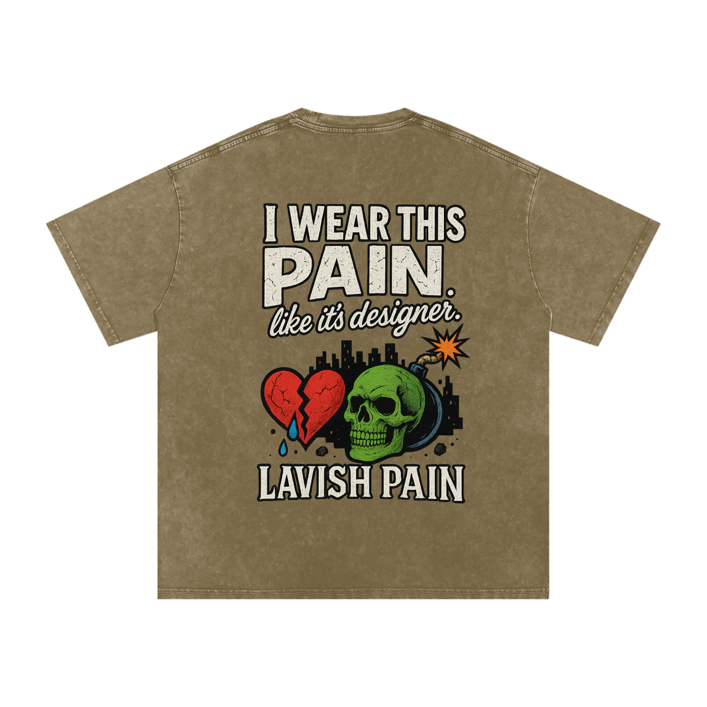 Acid Wash Oversize T-Shirt - 250 GSM