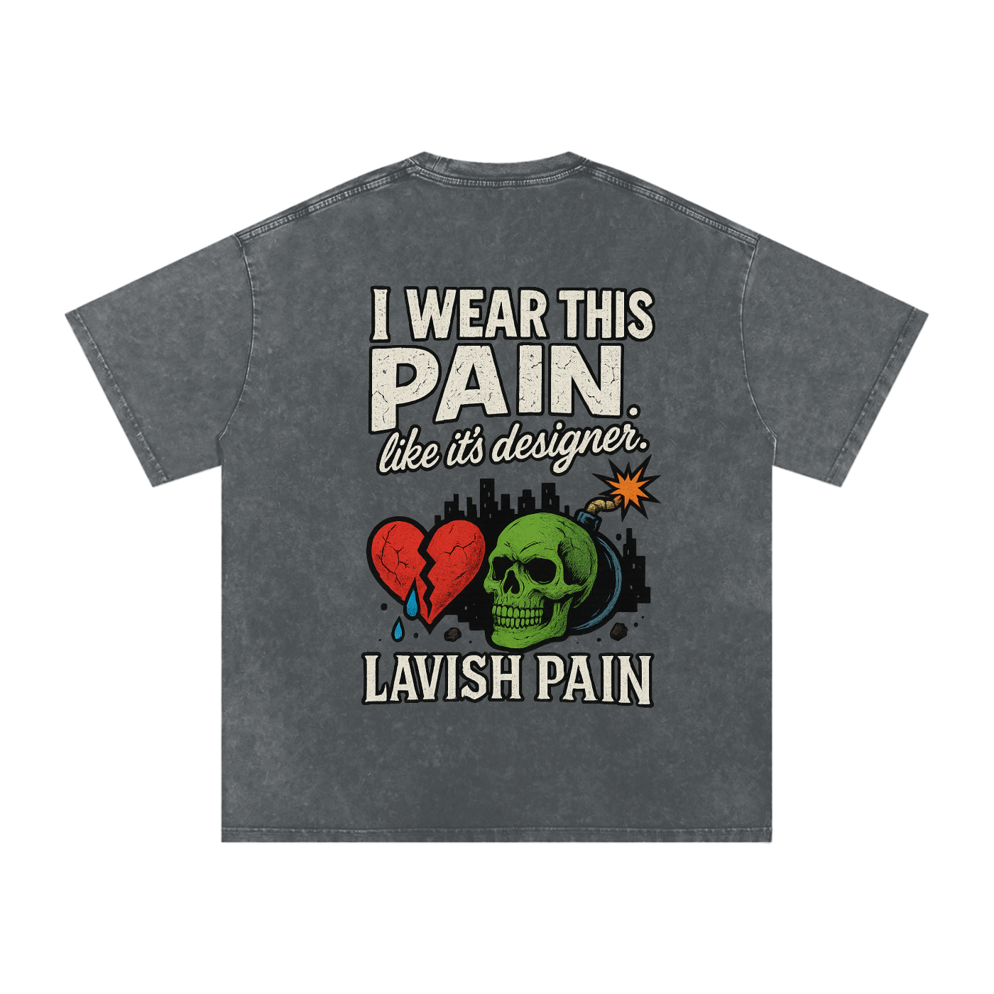 Acid Wash Oversize T-Shirt - 250 GSM