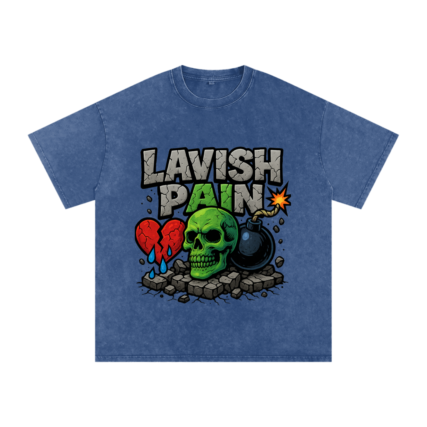 Acid Wash Oversize T-Shirt - 250 GSM