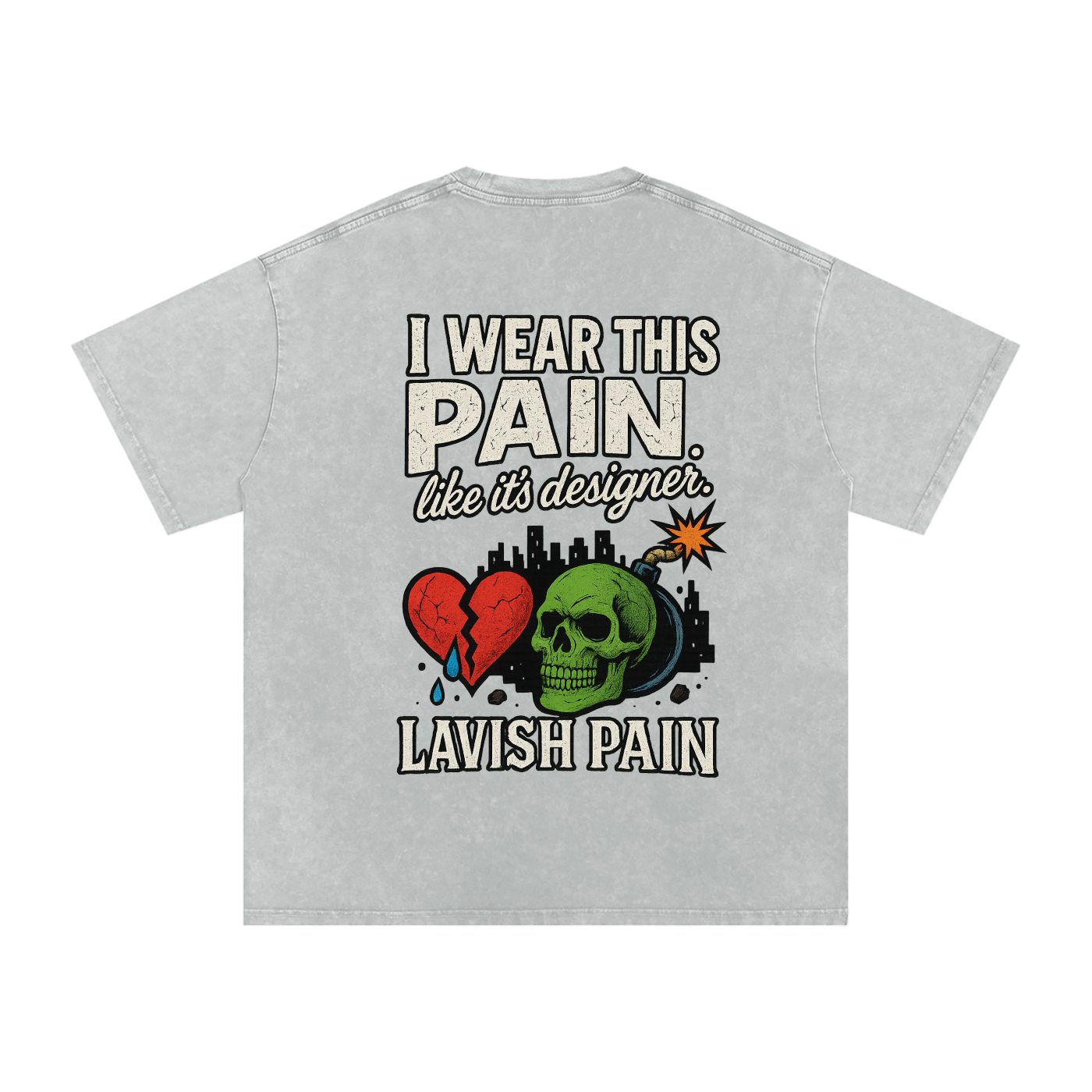 Acid Wash Oversize T-Shirt - 250 GSM