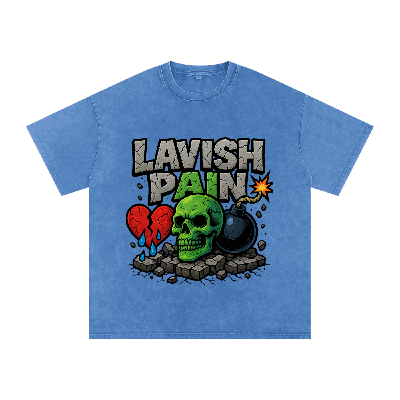 Acid Wash Oversize T-Shirt - 250 GSM