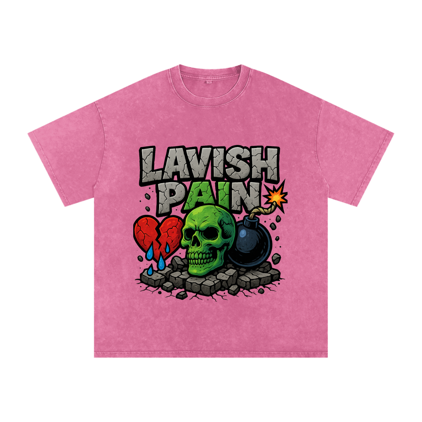 Acid Wash Oversize T-Shirt - 250 GSM