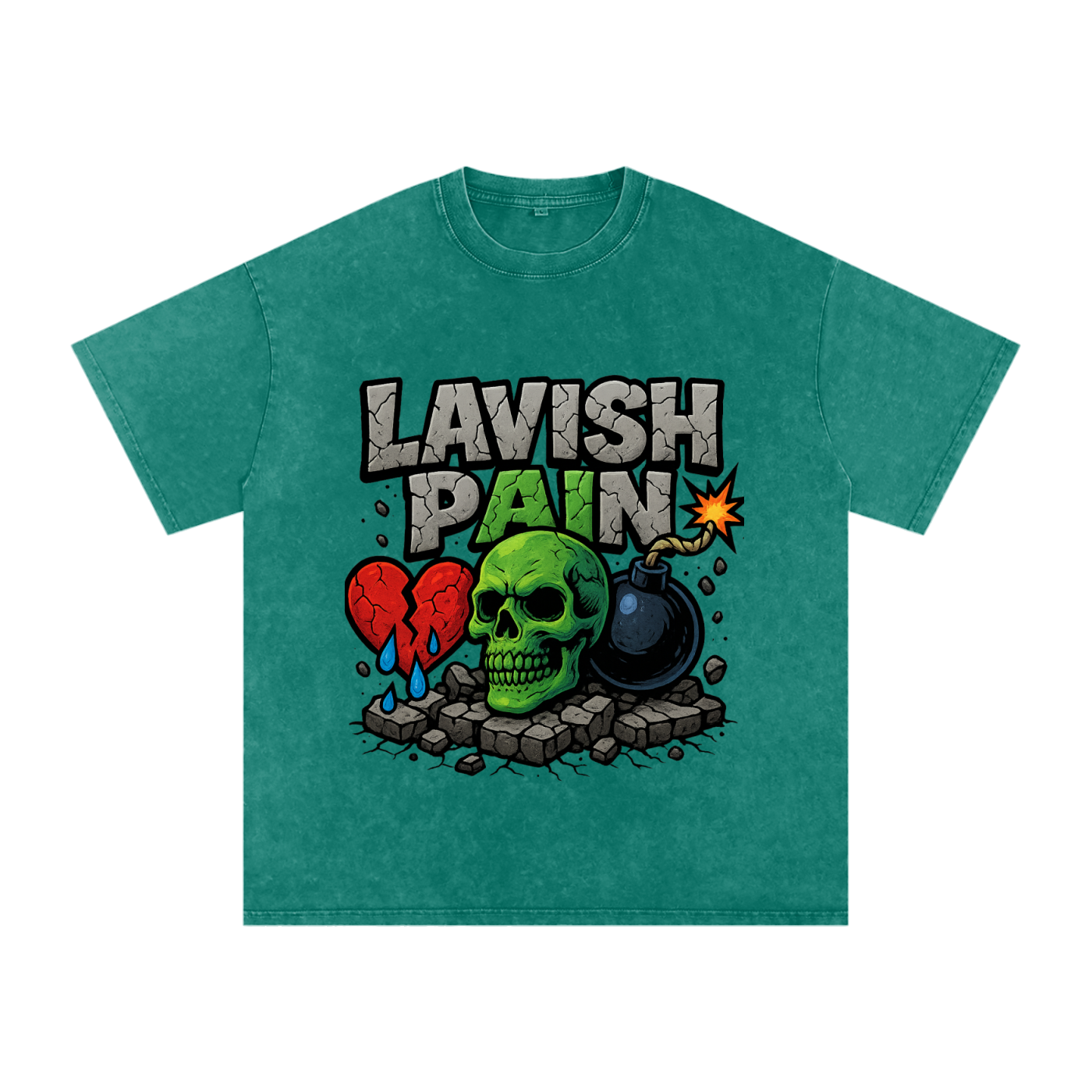 Acid Wash Oversize T-Shirt - 250 GSM
