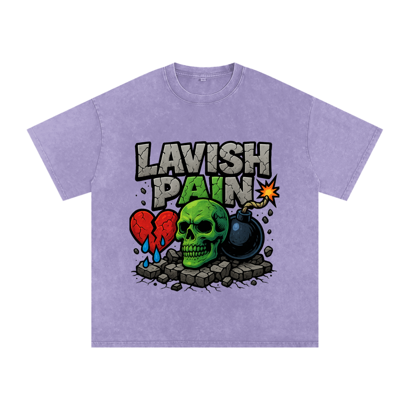 Acid Wash Oversize T-Shirt - 250 GSM