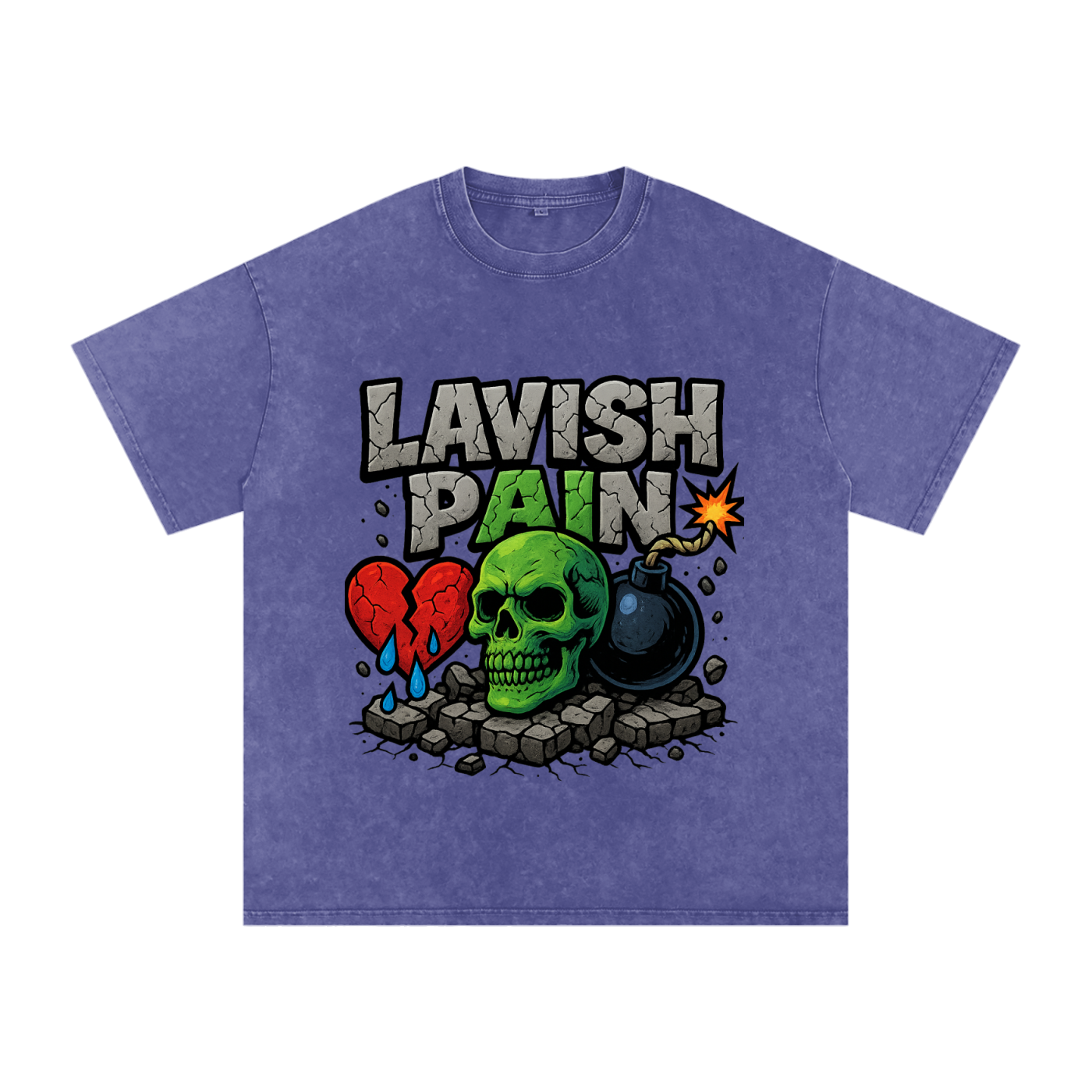 Acid Wash Oversize T-Shirt - 250 GSM