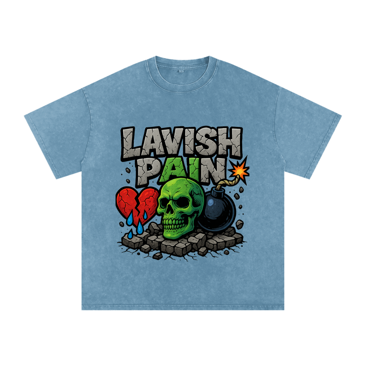 Acid Wash Oversize T-Shirt - 250 GSM