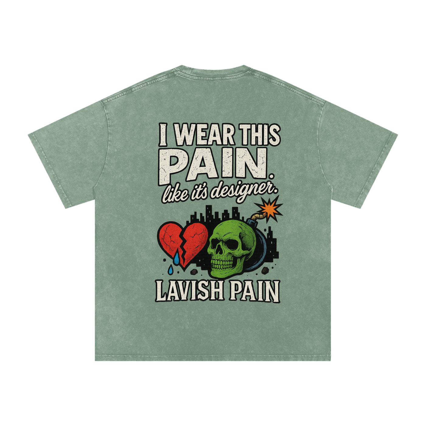Acid Wash Oversize T-Shirt - 250 GSM
