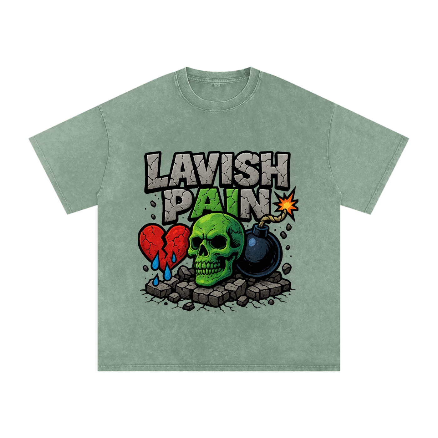 Acid Wash Oversize T-Shirt - 250 GSM