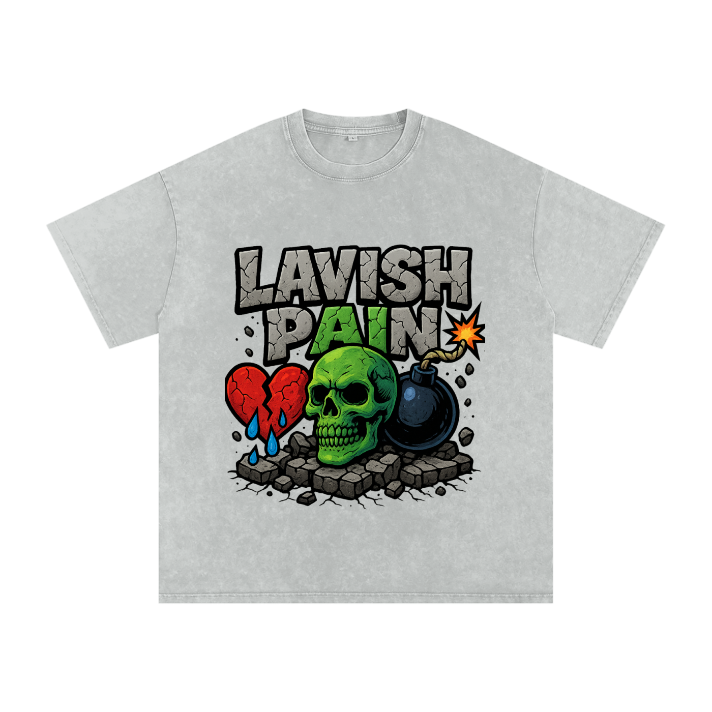 Acid Wash Oversize T-Shirt - 250 GSM