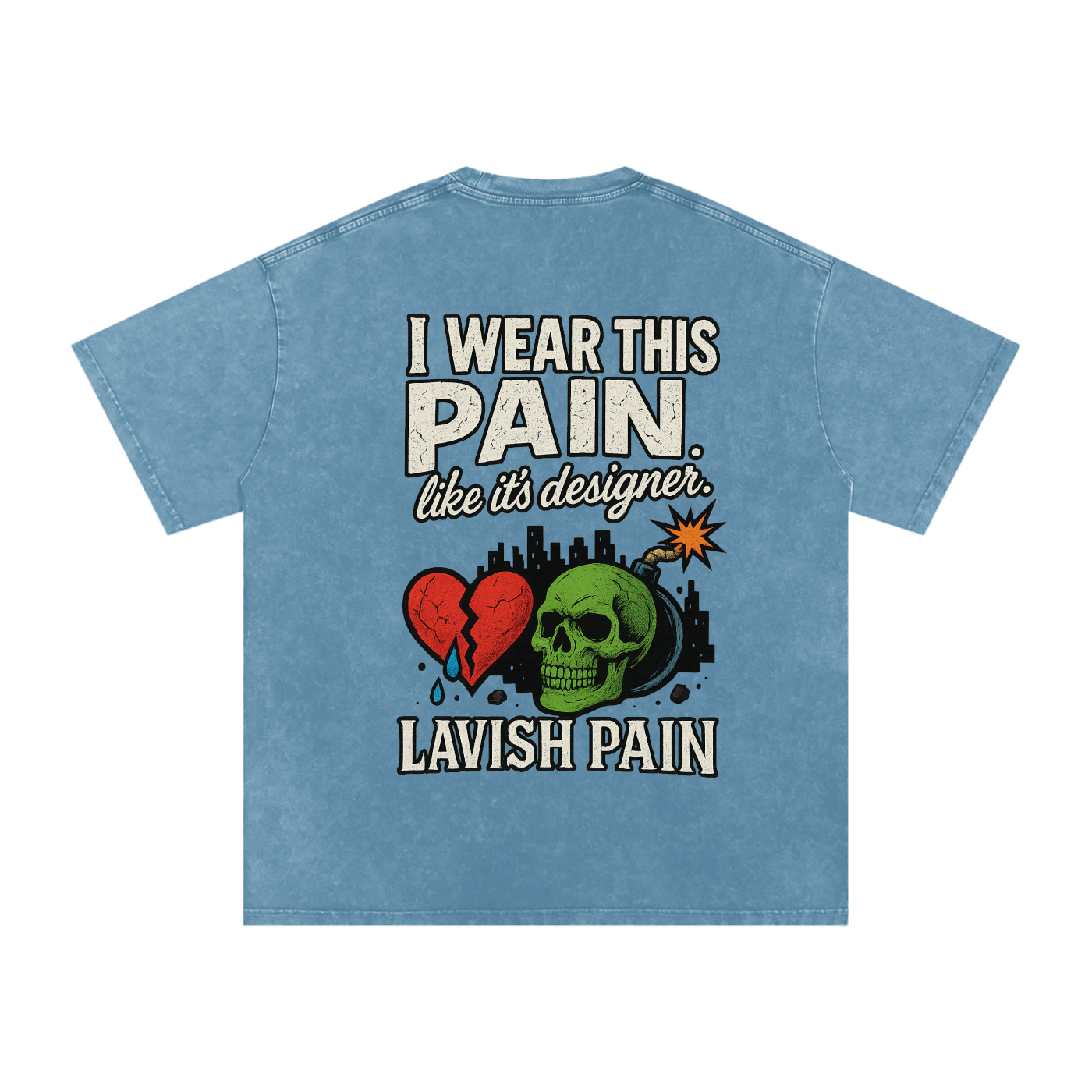 Acid Wash Oversize T-Shirt - 250 GSM
