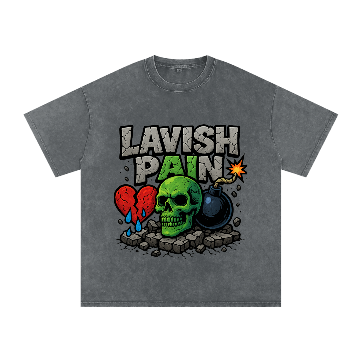 Acid Wash Oversize T-Shirt - 250 GSM