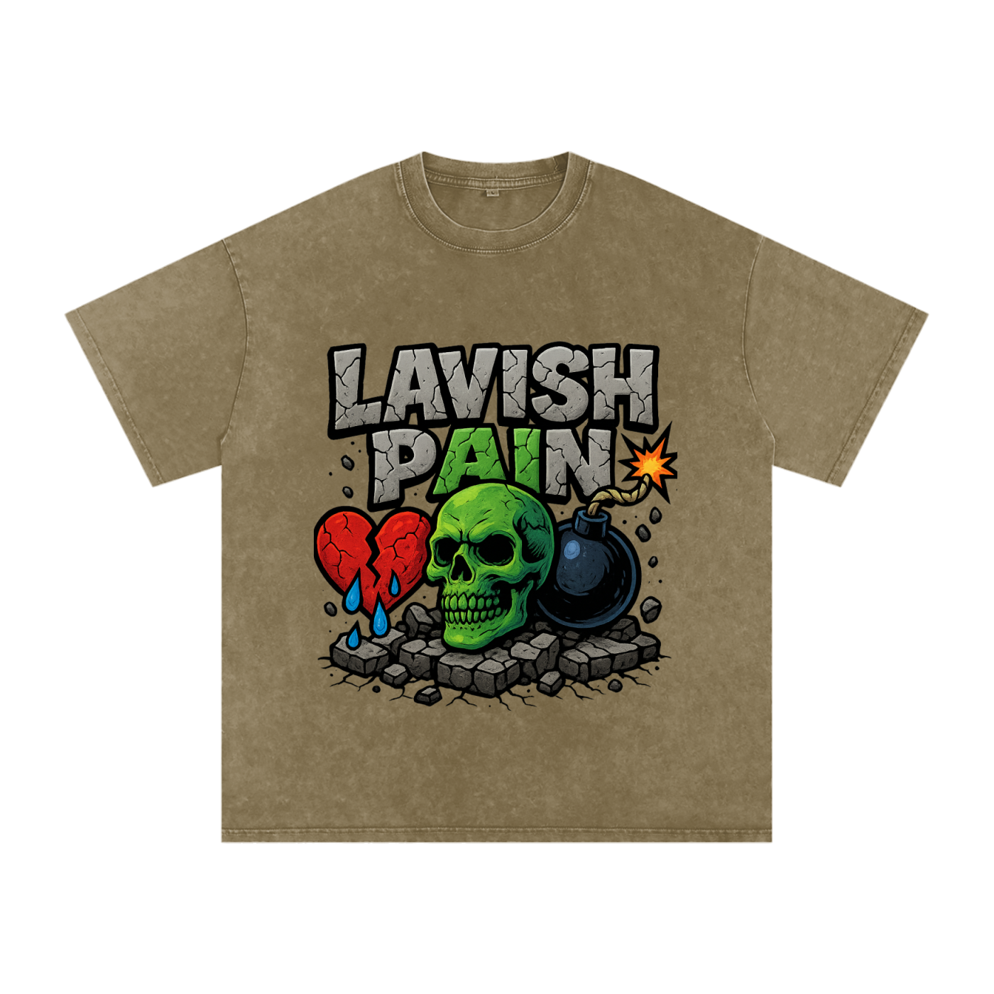 Acid Wash Oversize T-Shirt - 250 GSM