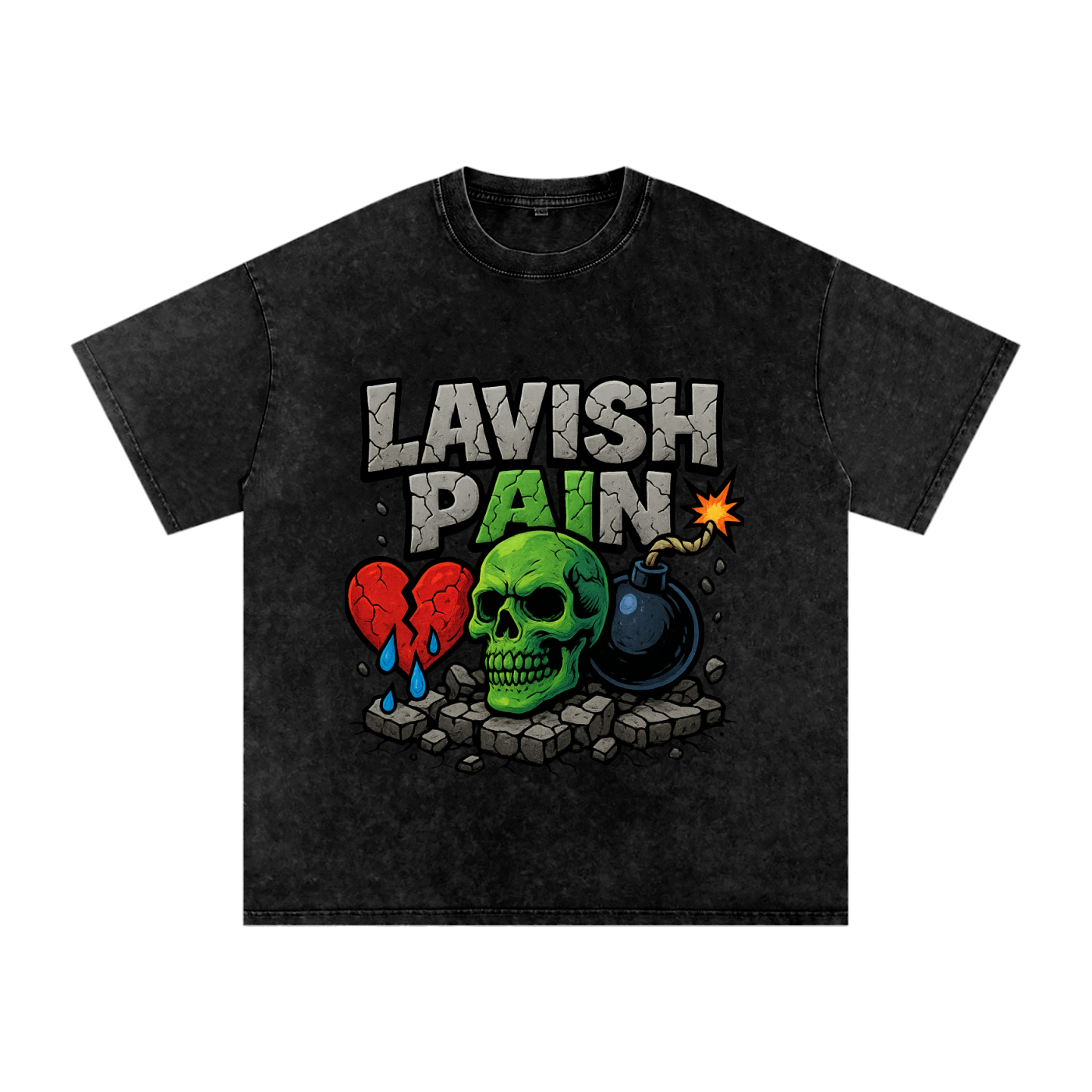 Acid Wash Oversize T-Shirt - 250 GSM